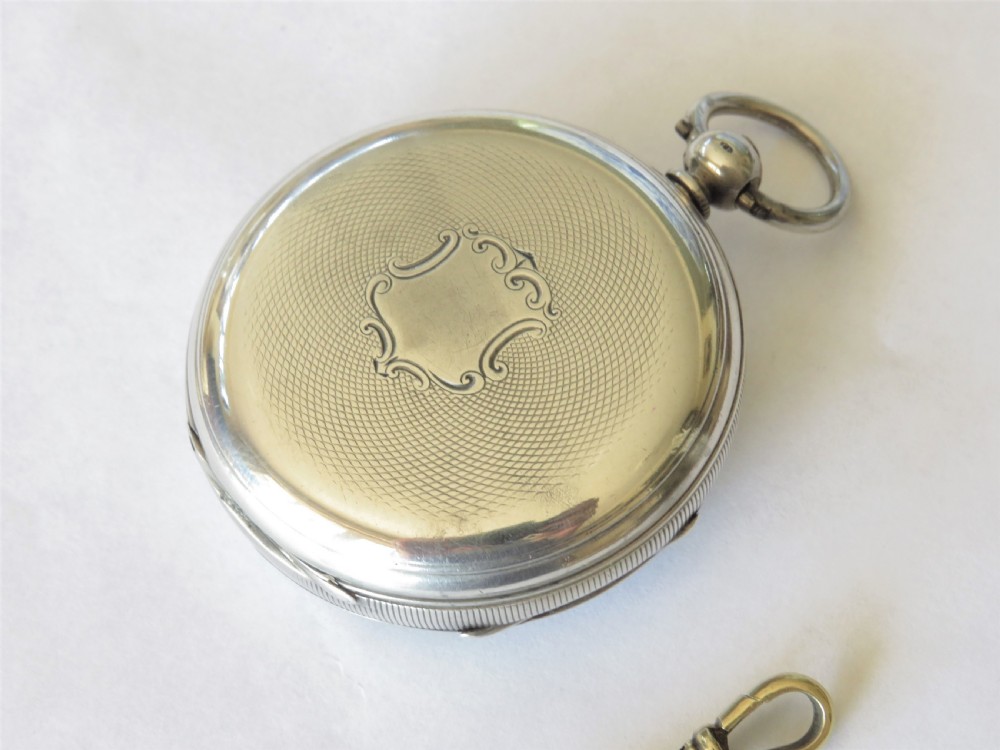 Antique McFerran silver fusee pocket watch, 1875 View V