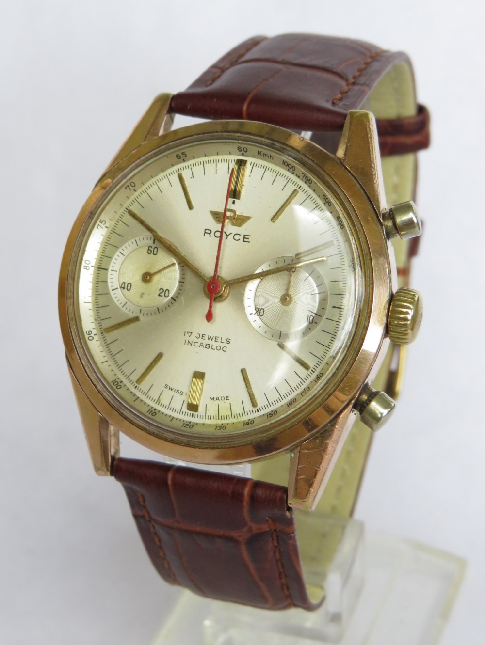 Gents 1960s Royce chronograph wrist watch View II