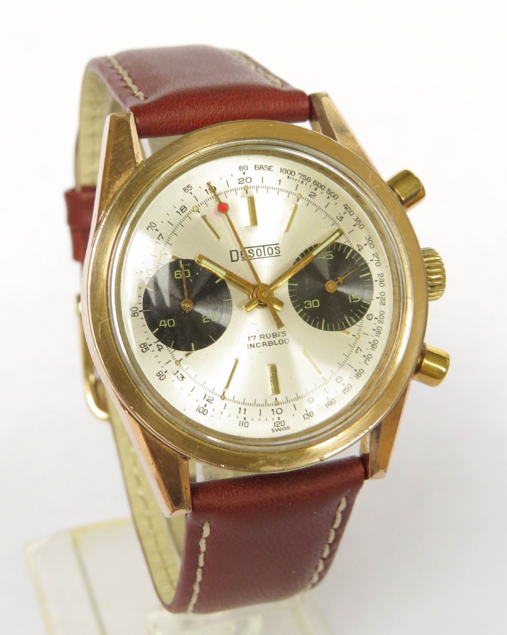 Gents 1960s Desotos chronograph wrist watch View II