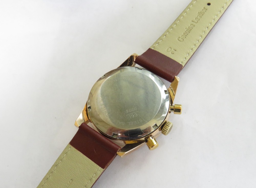 Gents 1960s Desotos chronograph wrist watch View IV
