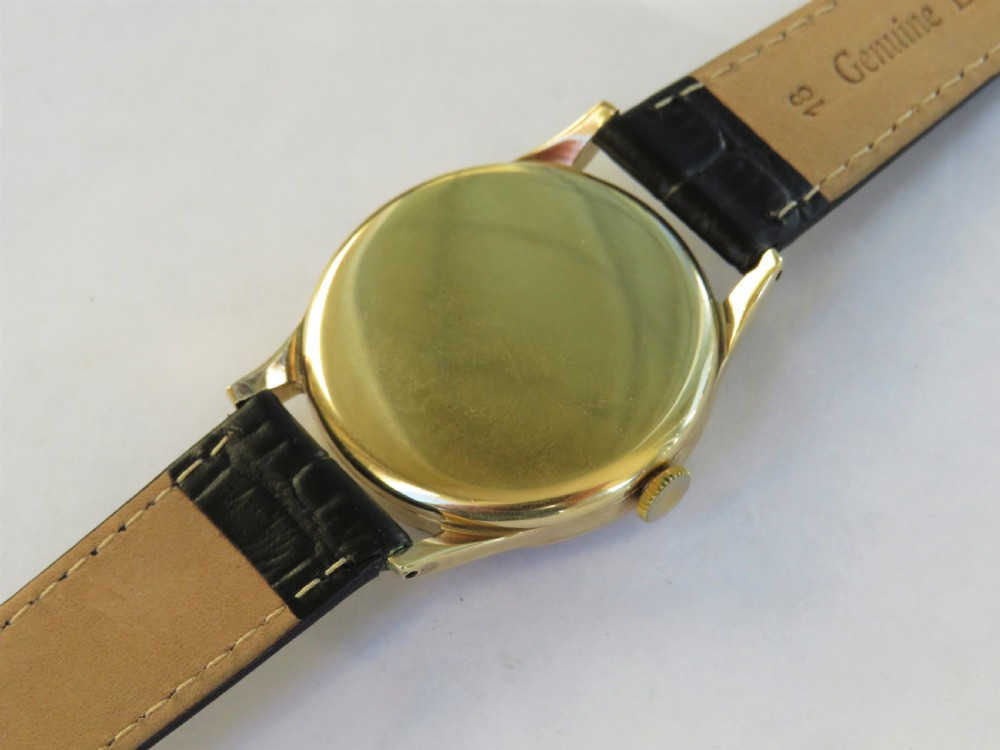 Gents 9ct gold Omega wrist watch, 1950 View III