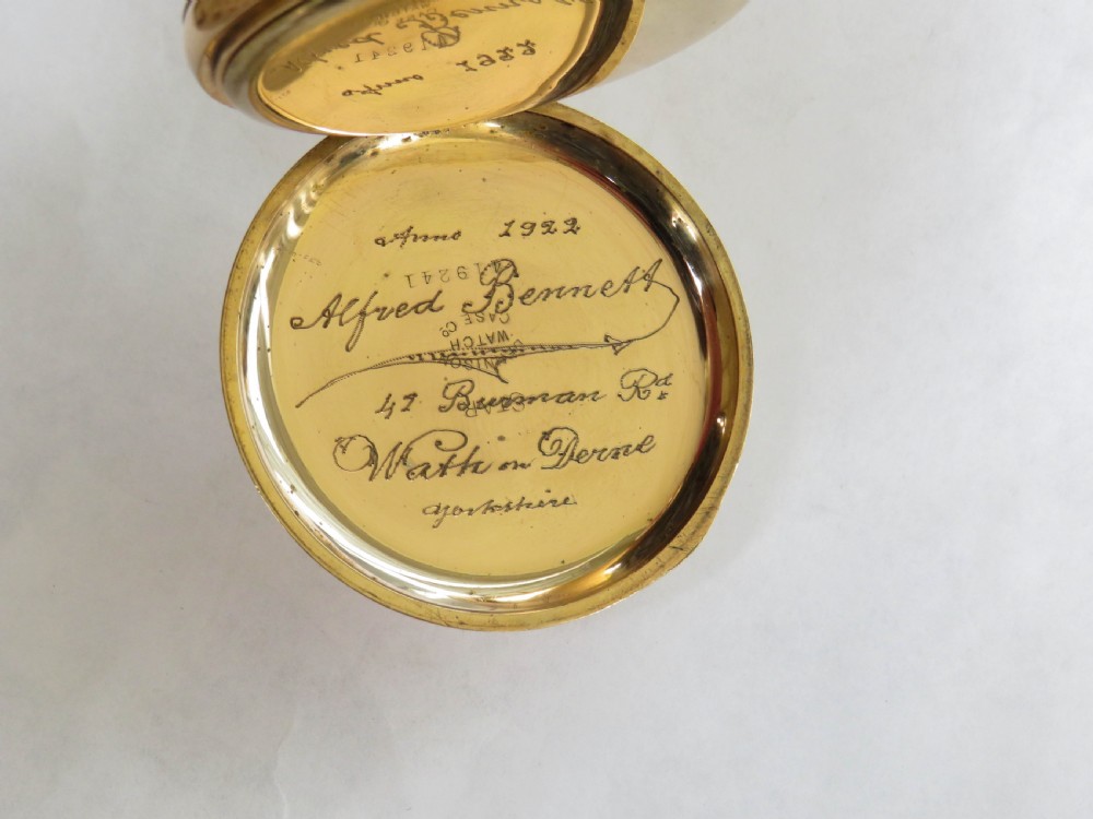 1920s Vertex Revue pocket watch, Wath on Dearne View V