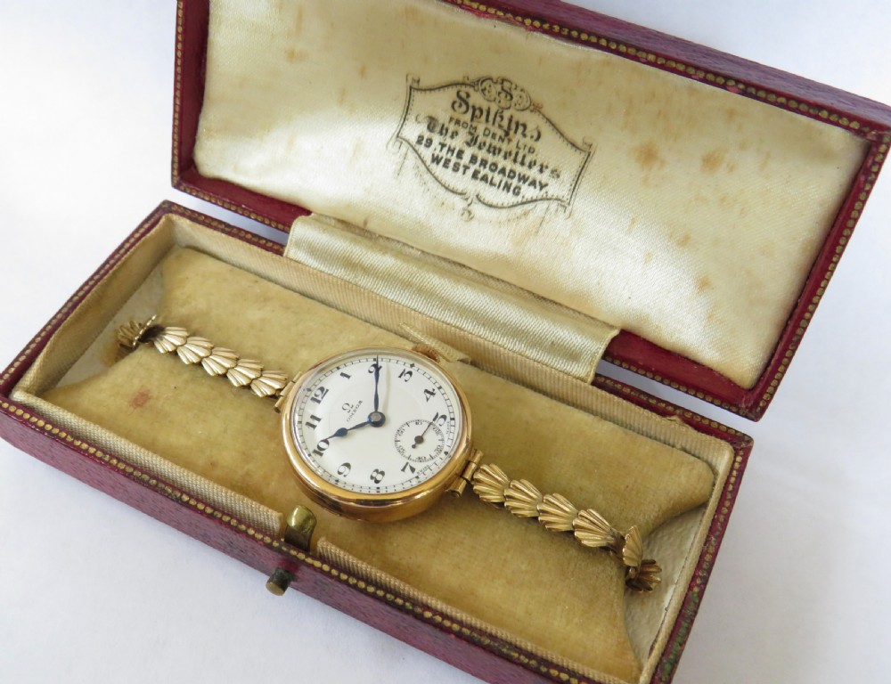 9ct gold ladies Omega wrist watch, 1927