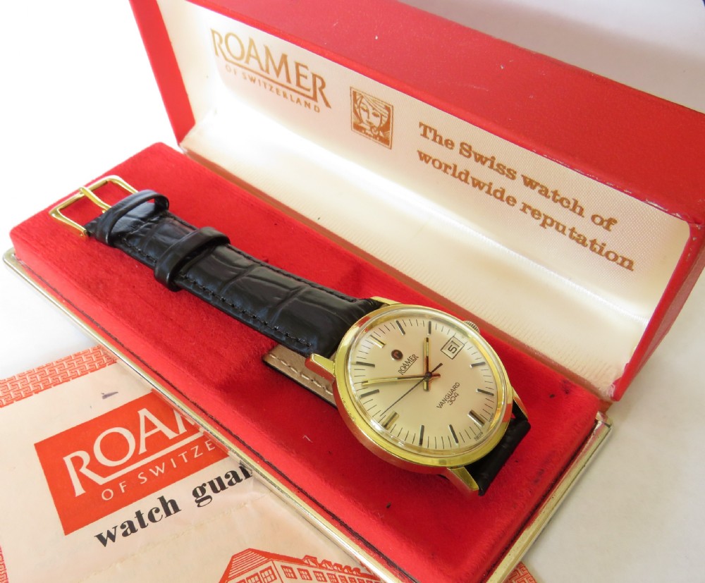 Gents boxed Roamer Vanguard 304 wrist watch View V