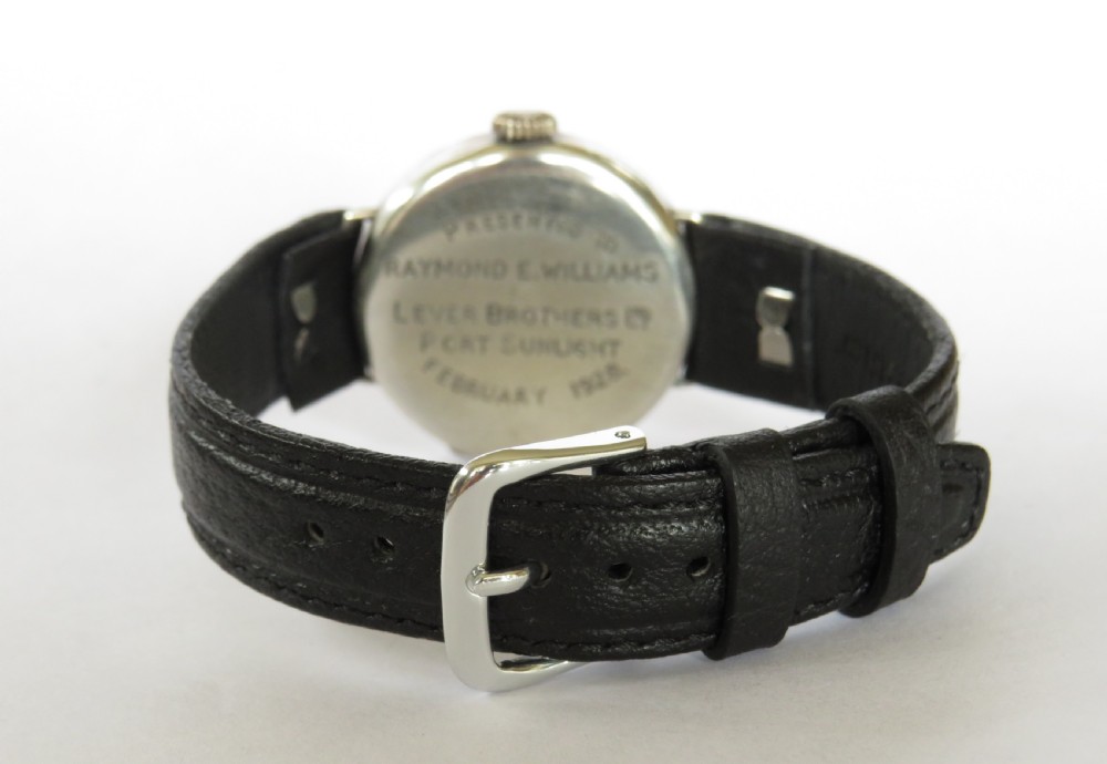 1927 silver Texa wrist watch, Lever Brothers View III