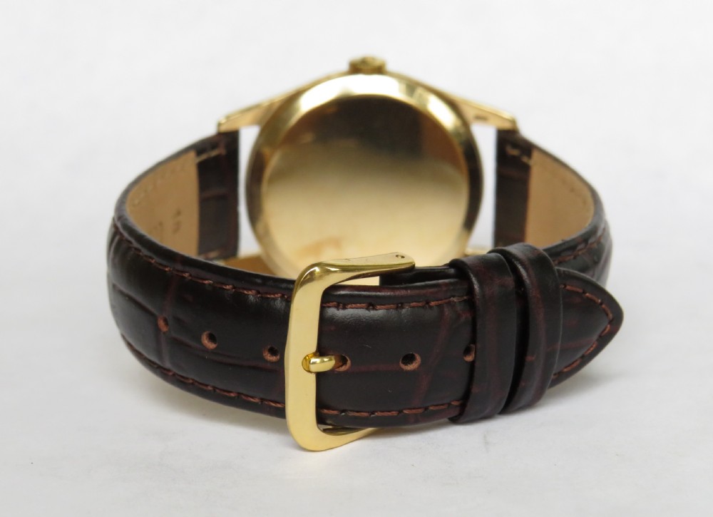 Gents 9ct gold Omega wrist watch, 1958 View IV