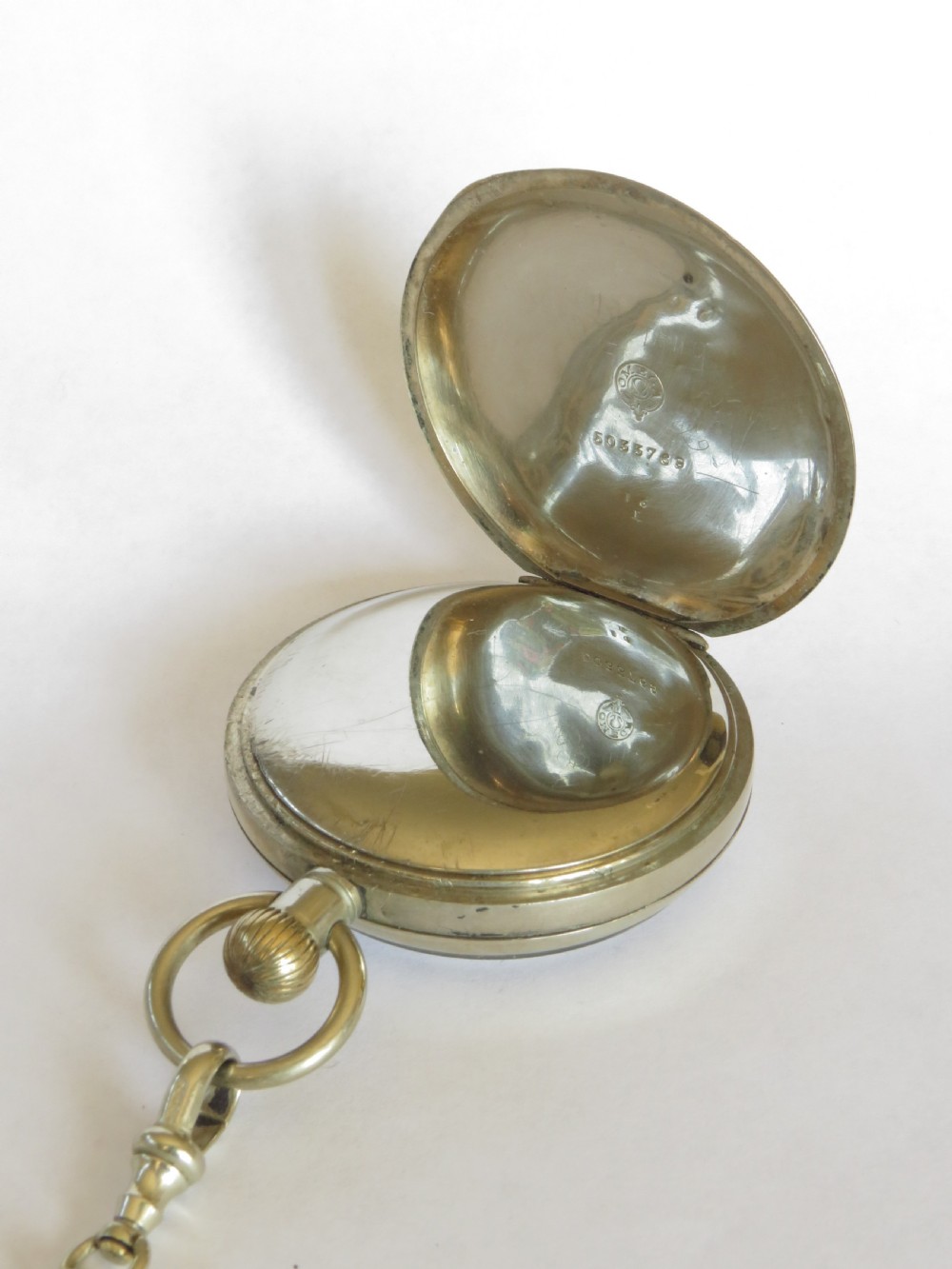 Antique Omega pocket watch and chain View IV