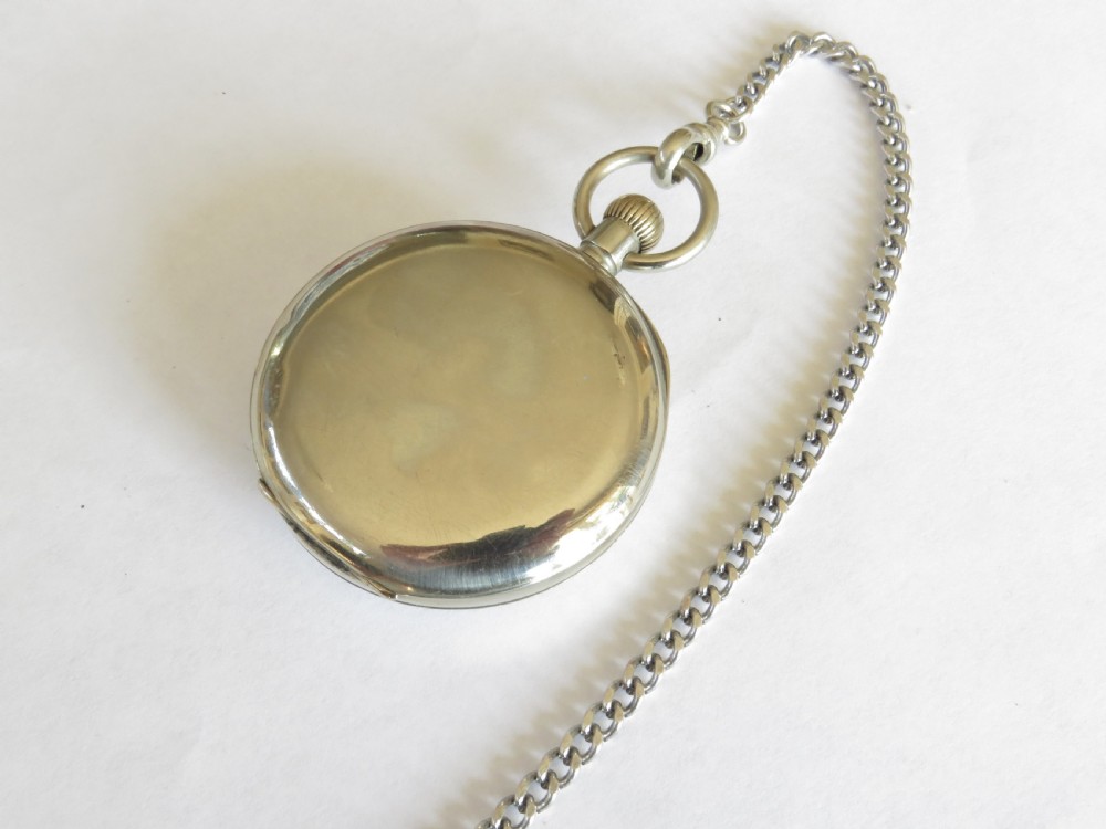 Antique Omega pocket watch and chain View V