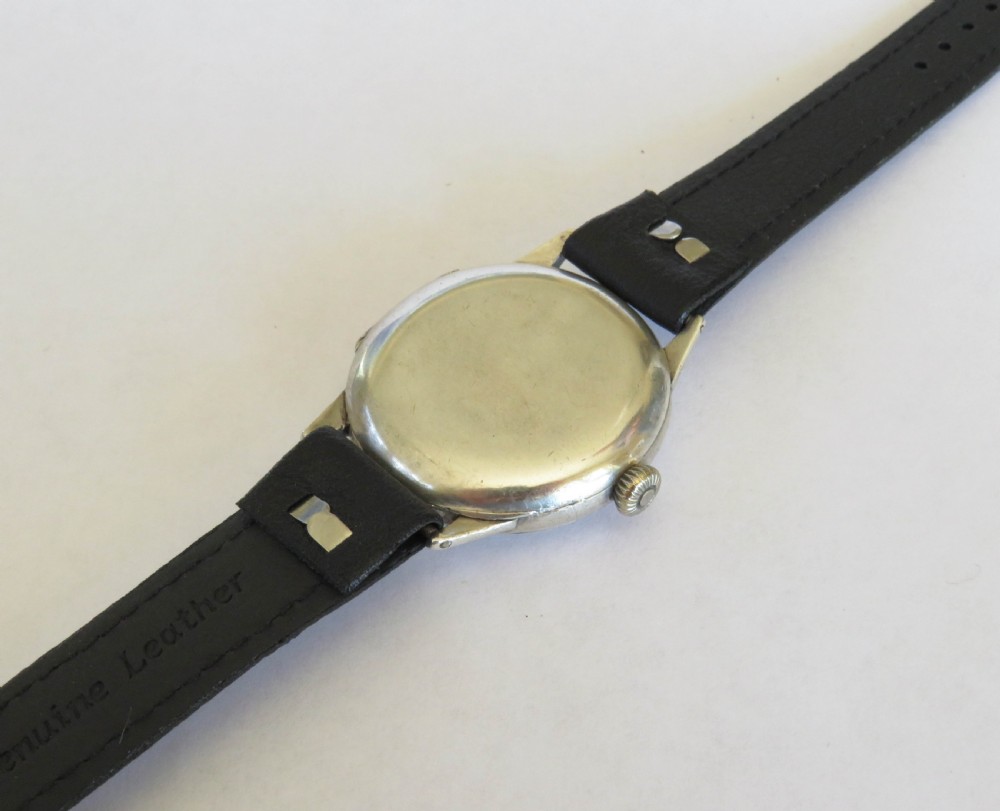 Gents silver wrist watch, 1925 View V