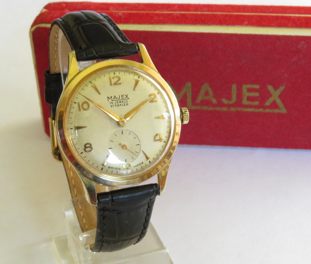 Boxed gents Majex Vitaflex wrist watch View III