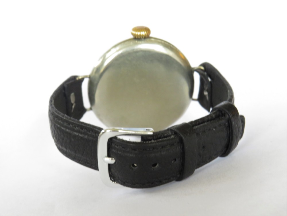 Gents large 1920s wristwatch, Dunklings, Melbourne View IV