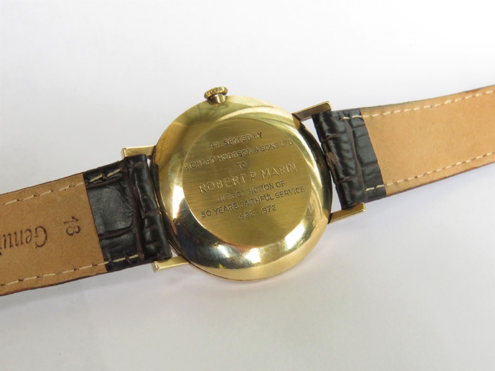 Gents 9ct gold Tissot Visodate Stylist watch, 1969 View IV