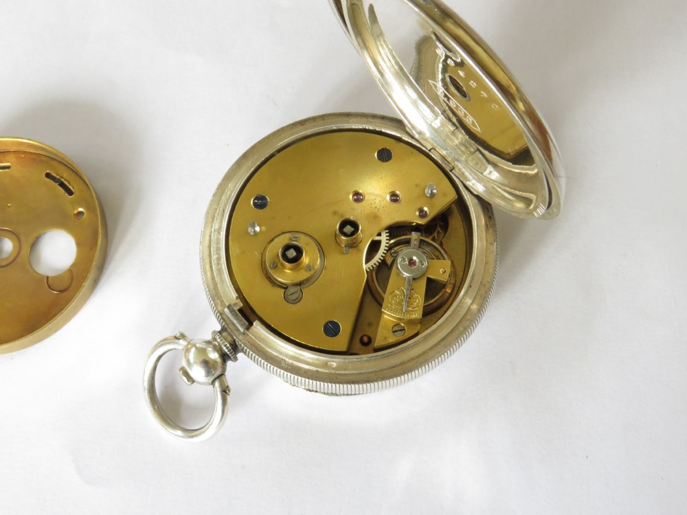Antique silver pocket watch, Teddington View VI