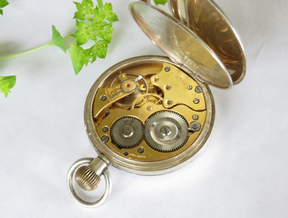 Antique silver pocket watch, 1917 View III