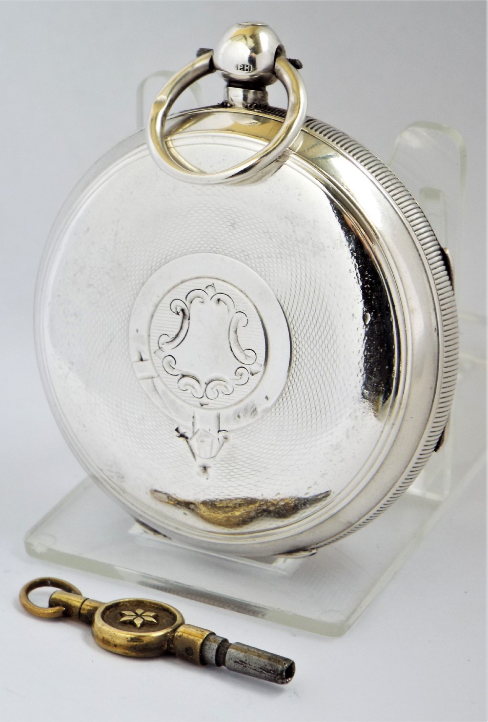 Antique silver Lancashire Watch Co pocket watch retailed by Burnand Booth Sheffield View II