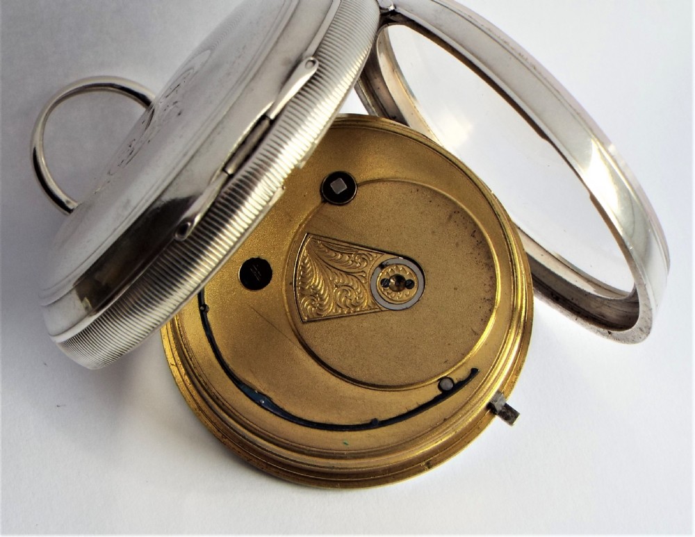 Antique silver Lancashire Watch Co pocket watch retailed by Burnand Booth Sheffield View V
