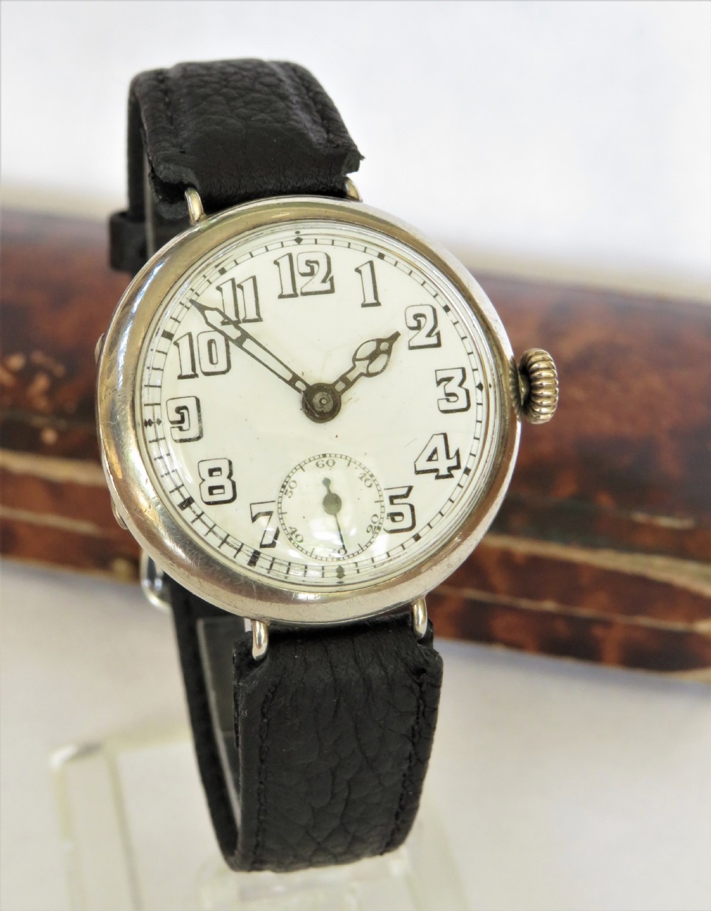Antique silver trench watch, c1917 View II