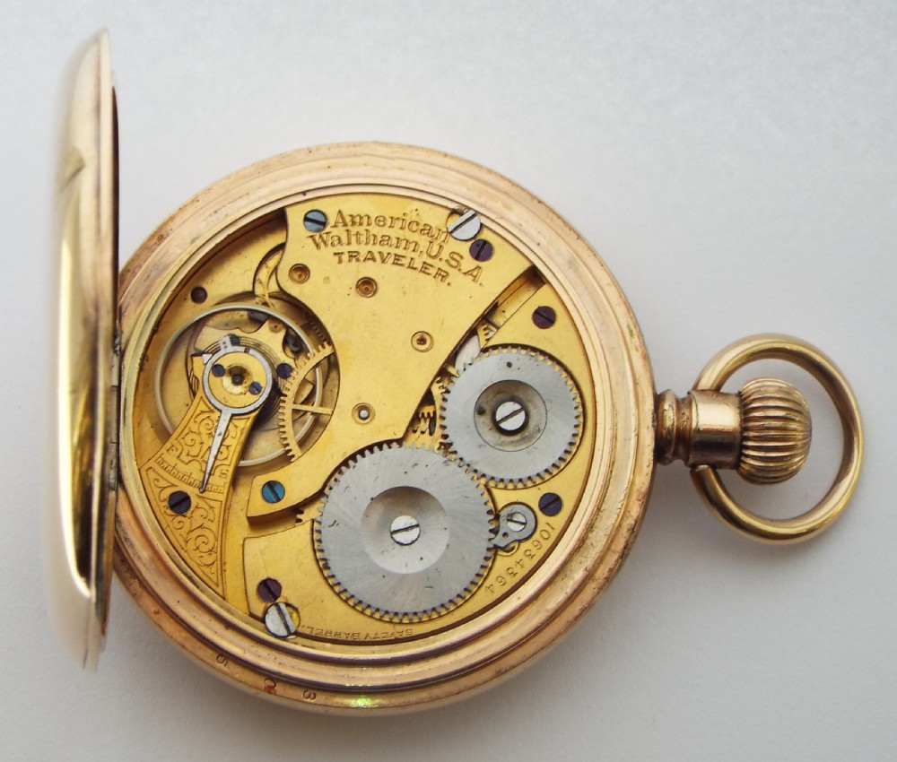 Antique 1901 Waltham full hunter pocket watch. View VI
