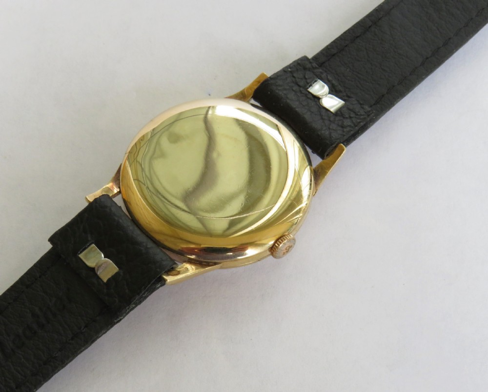 Gents 9ct gold Lanco wrist watch, 1960 View III