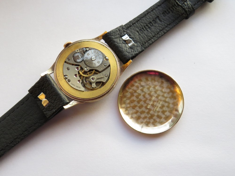 Gents 9ct gold Lanco wrist watch, 1960 View V