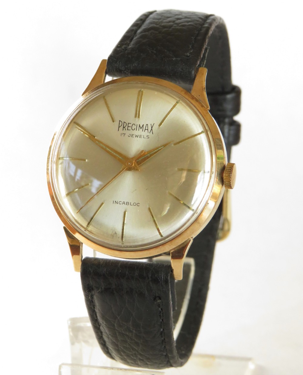Gents 9ct gold Precimax wrist watch, 1965