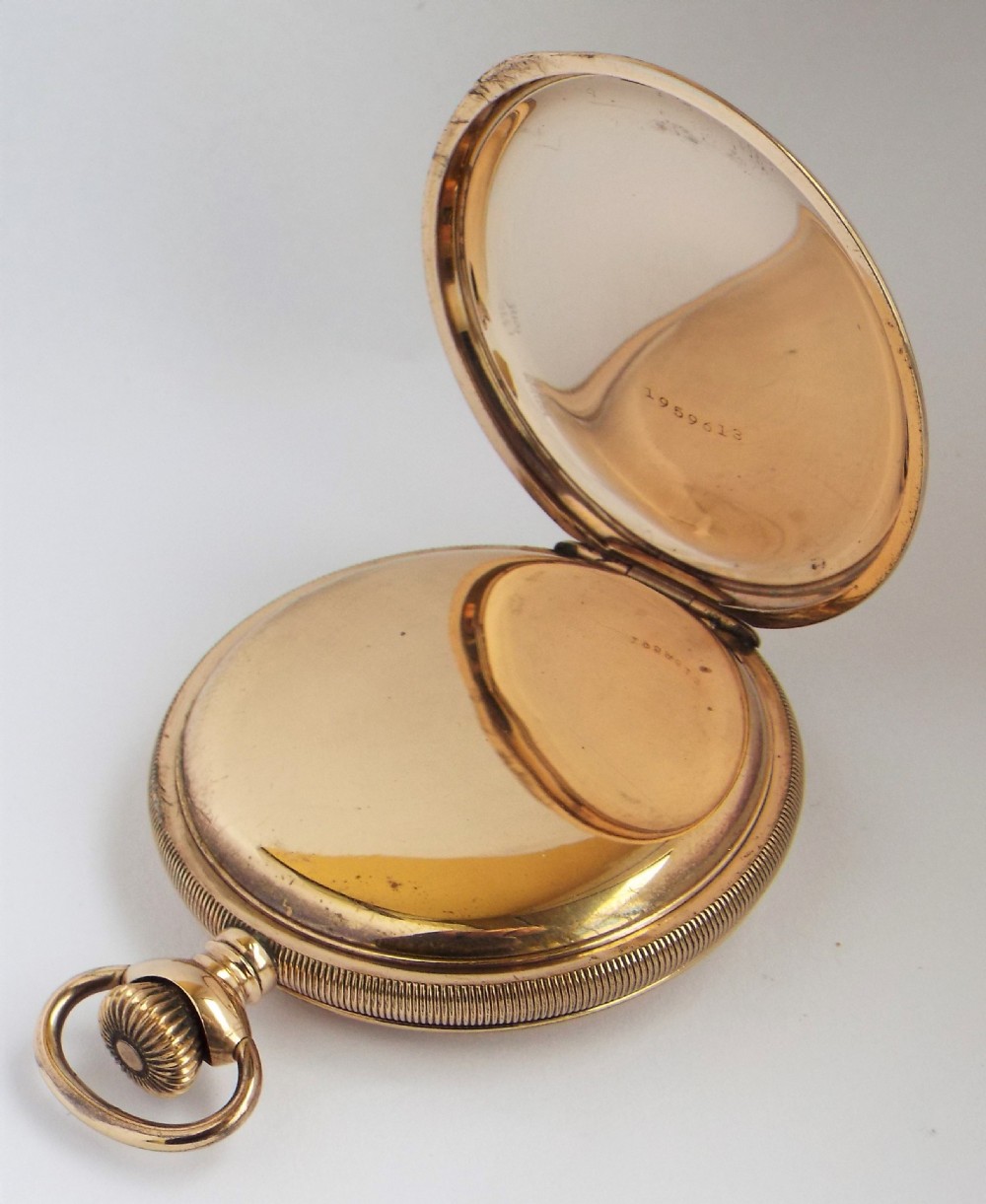 1920s Cyma full hunter pocket watch.  View IV
