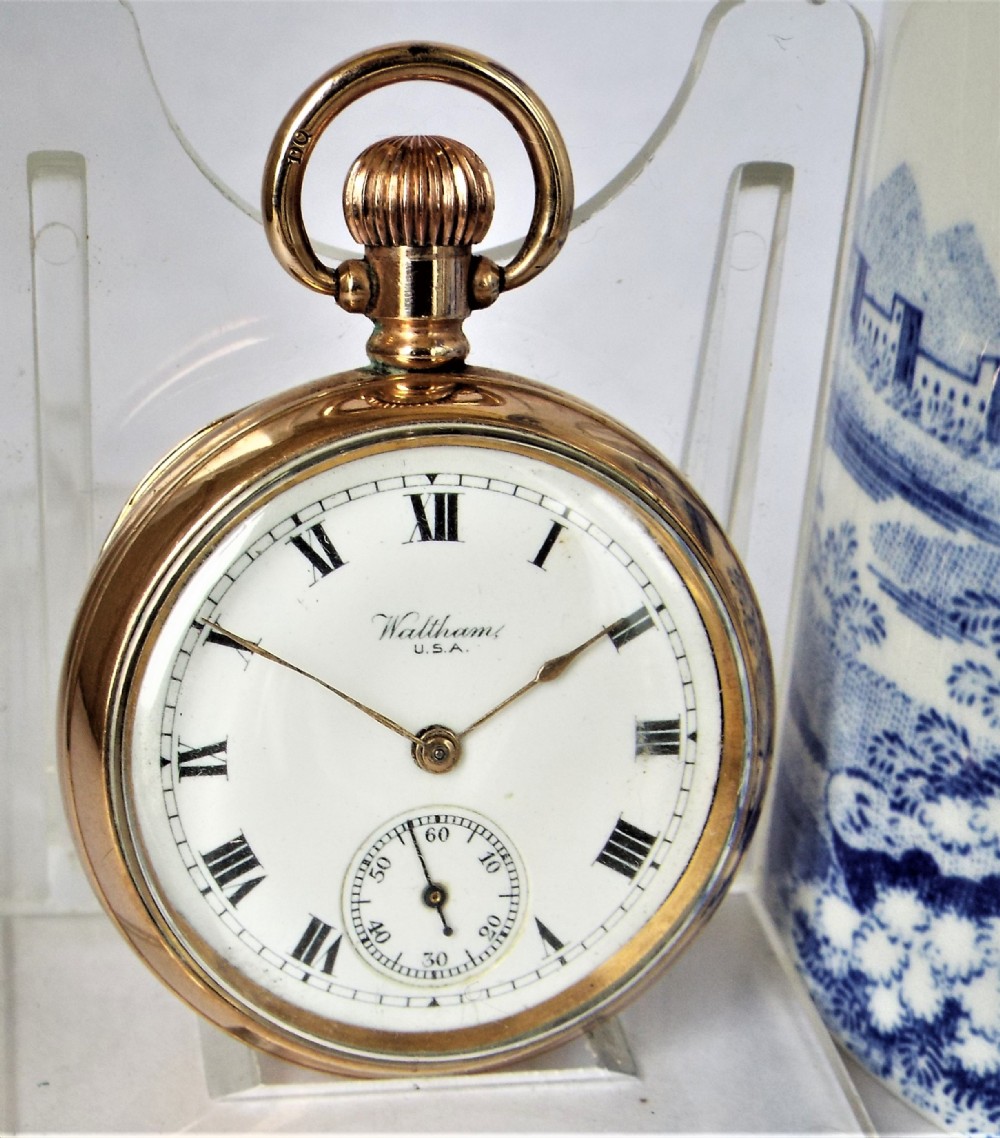 Antique 1908 Waltham fob watch.