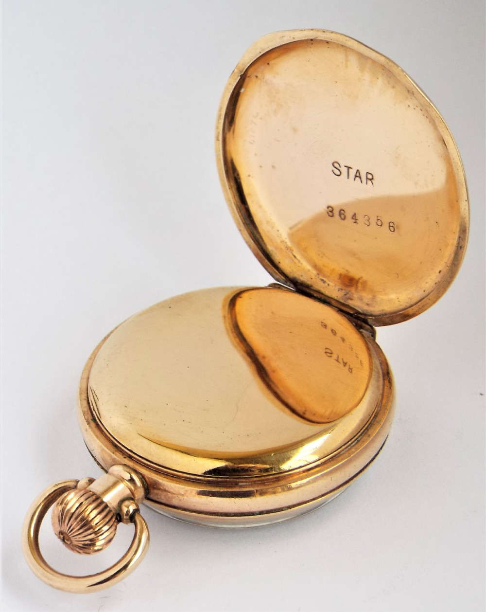 Antique 1908 Waltham fob watch. View III