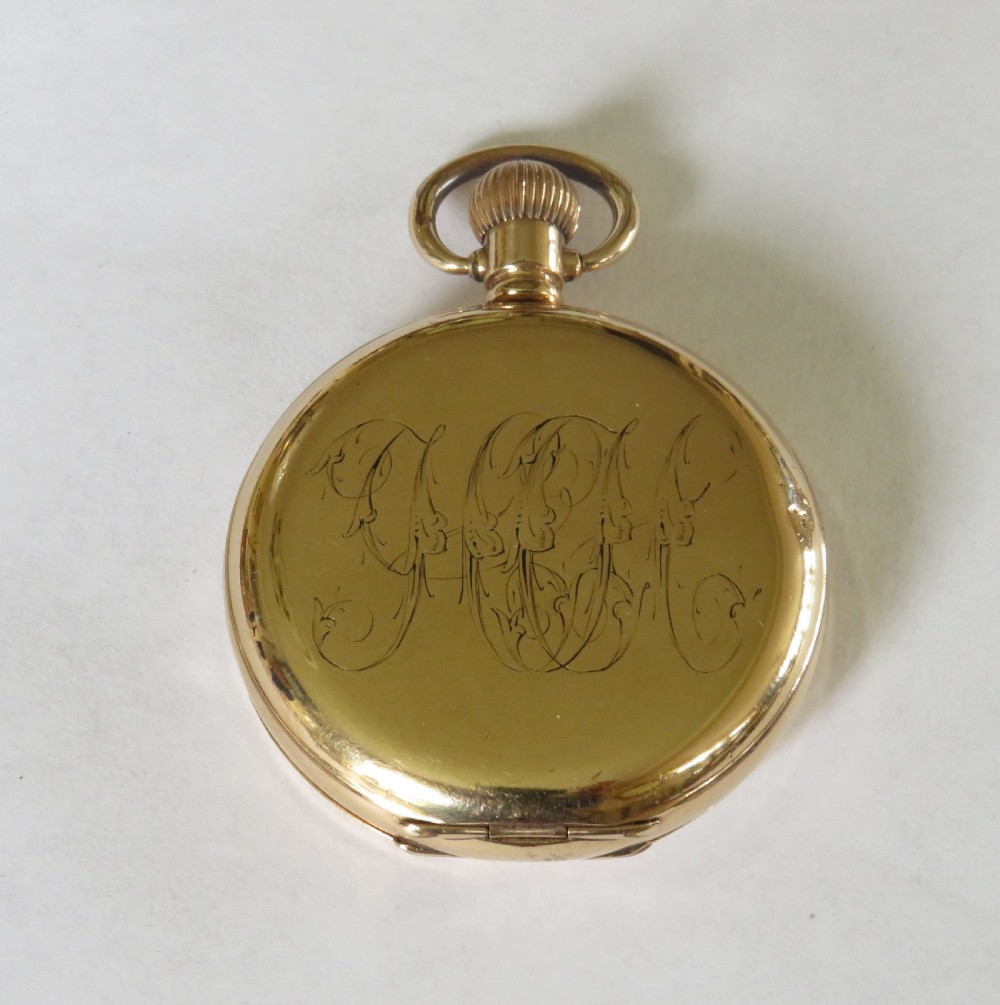 Waltham full hunter pocket watch, 1918 View IV