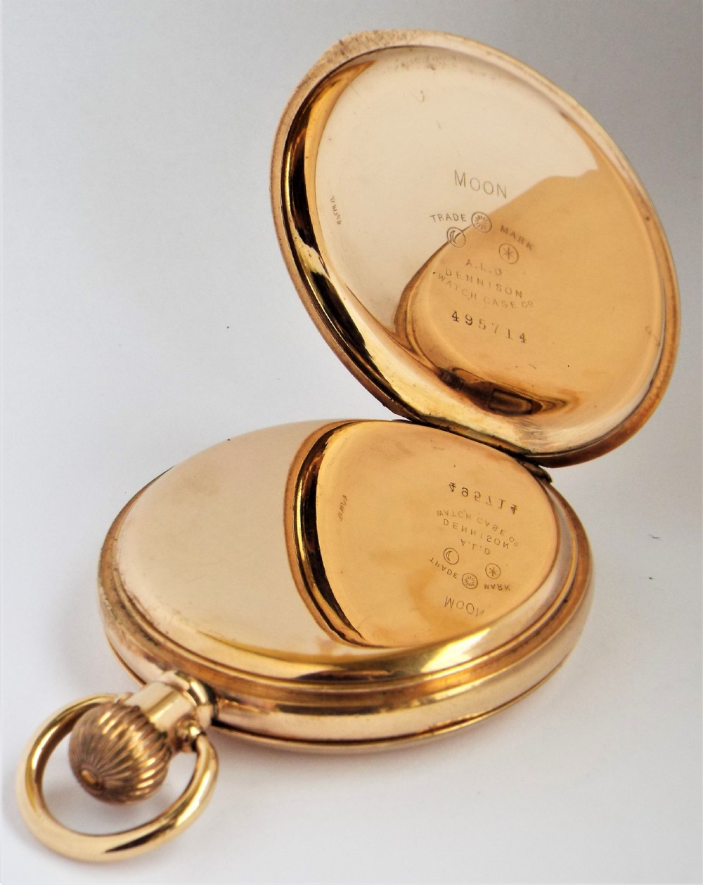 Antique Waltham full hunter pocket watch, 1912. View IV