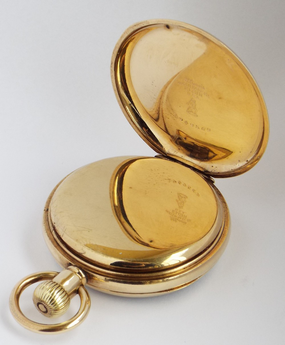 Antique Waltham Vanguard railroad grade pocket watch. View III