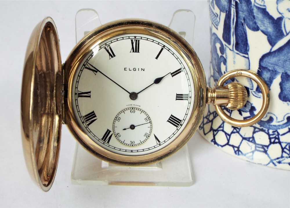 A 1920s Elgin full hunter pocket watch.