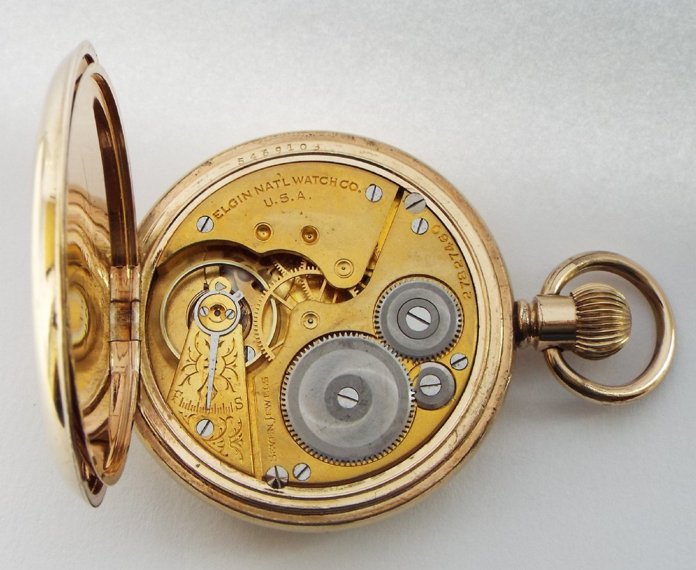 A 1920s Elgin full hunter pocket watch. View III