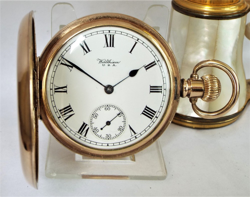 Waltham full hunter pocket watch, 1922.