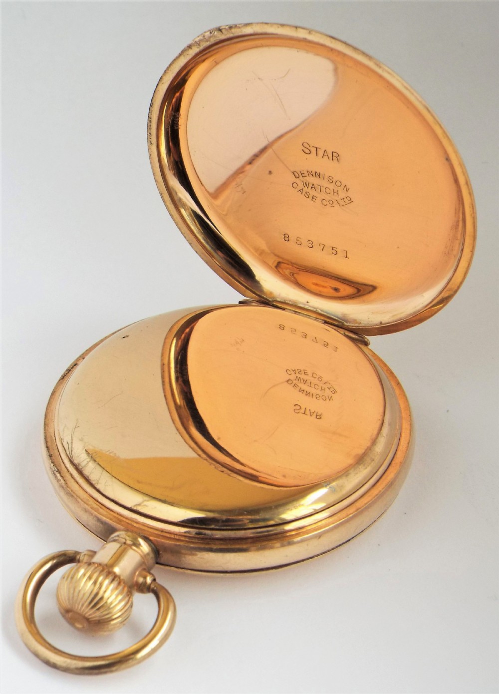 Waltham full hunter pocket watch, 1922. View IV