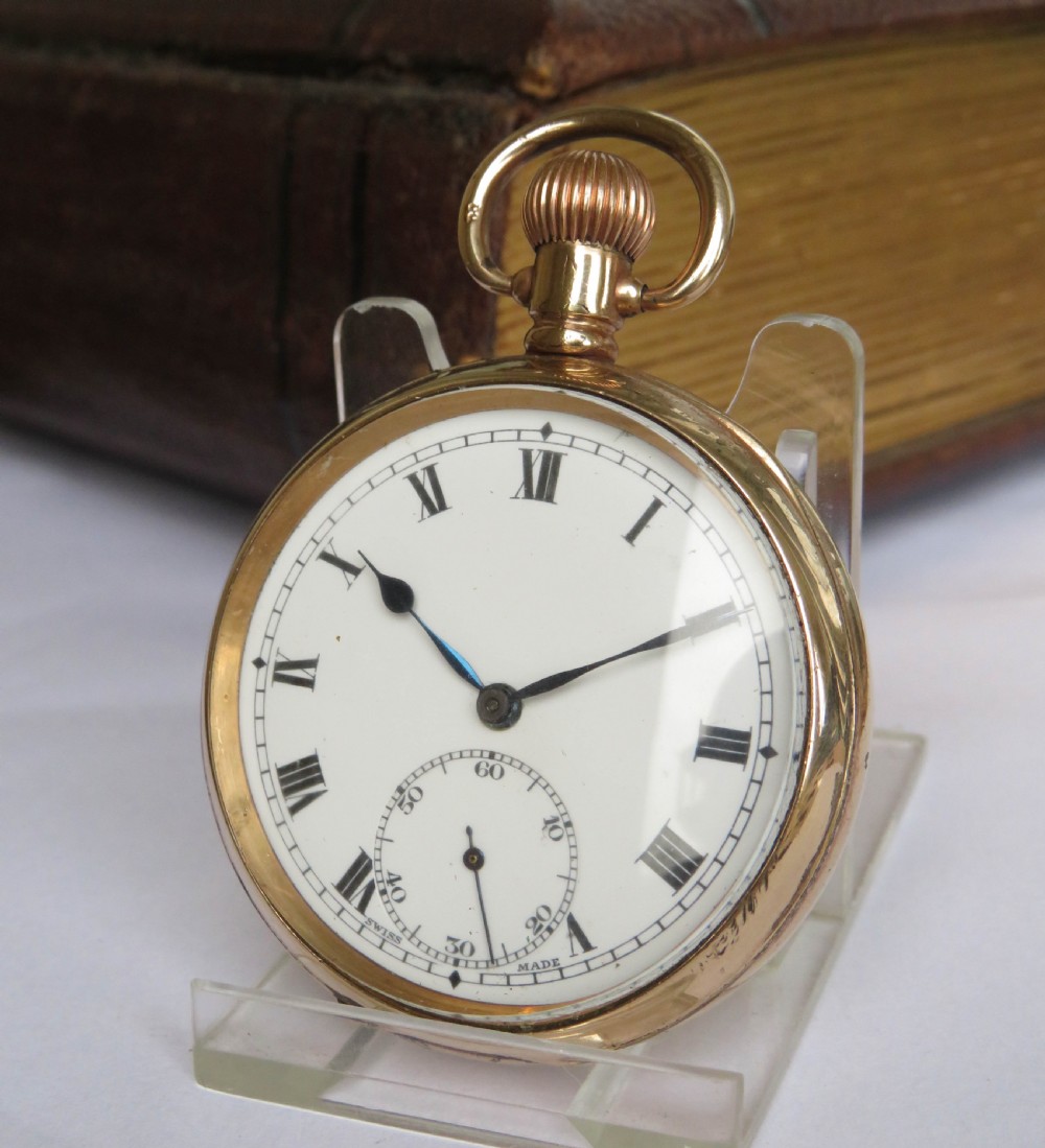 Antique pocket watch by Rotherham & Sons, circa 1920s.