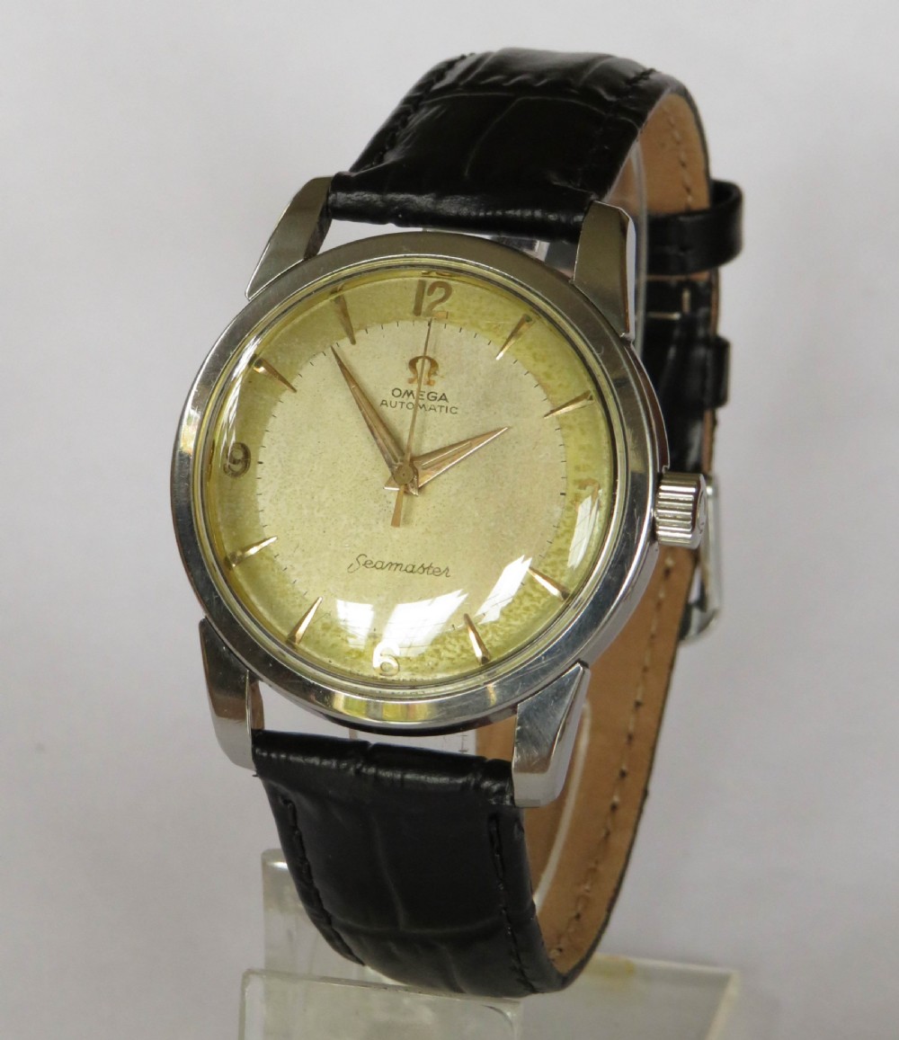 Gents Omega Seamaster wrist watch, c1957 View V