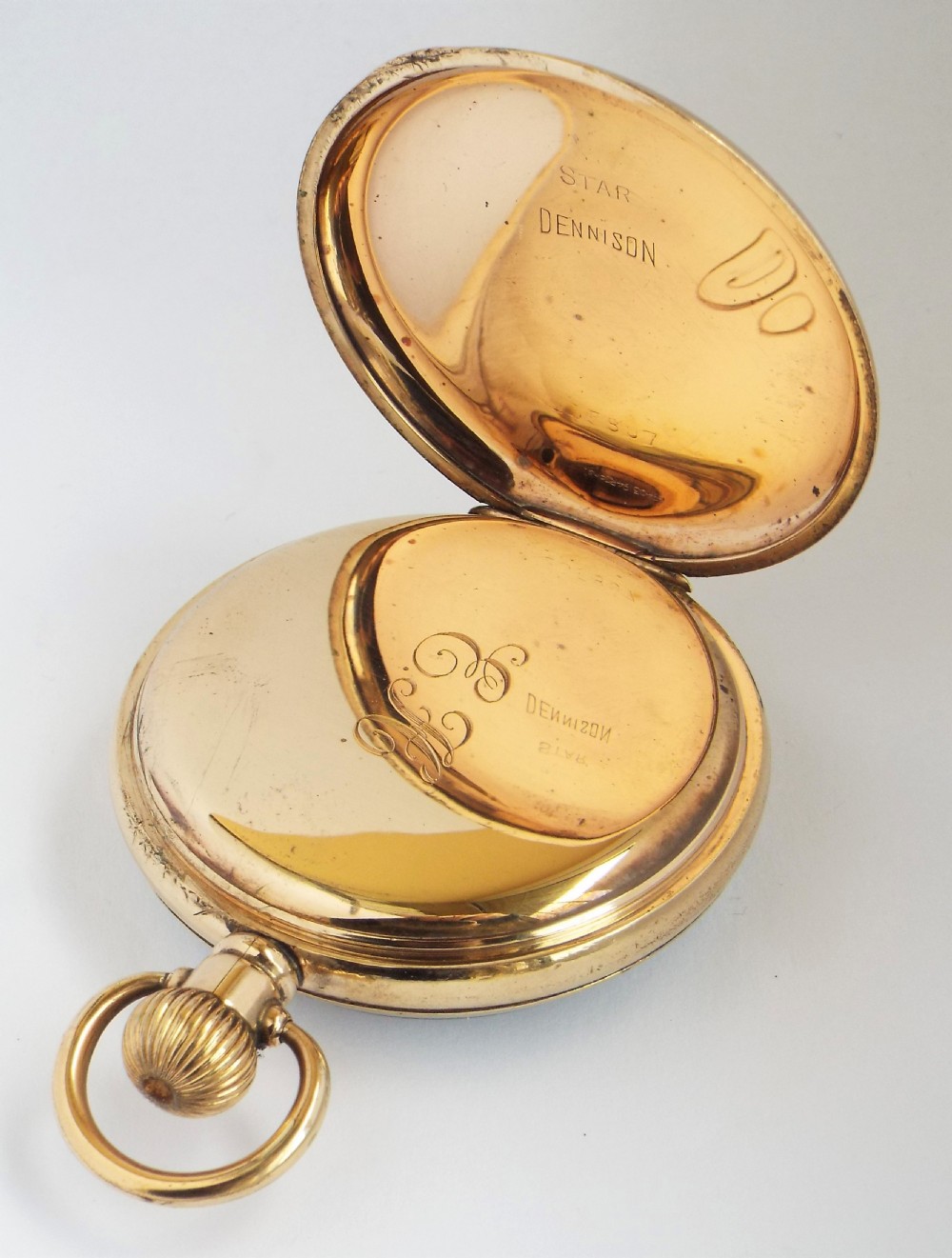 A 1930s Record Dreadnought pocket watch. View V