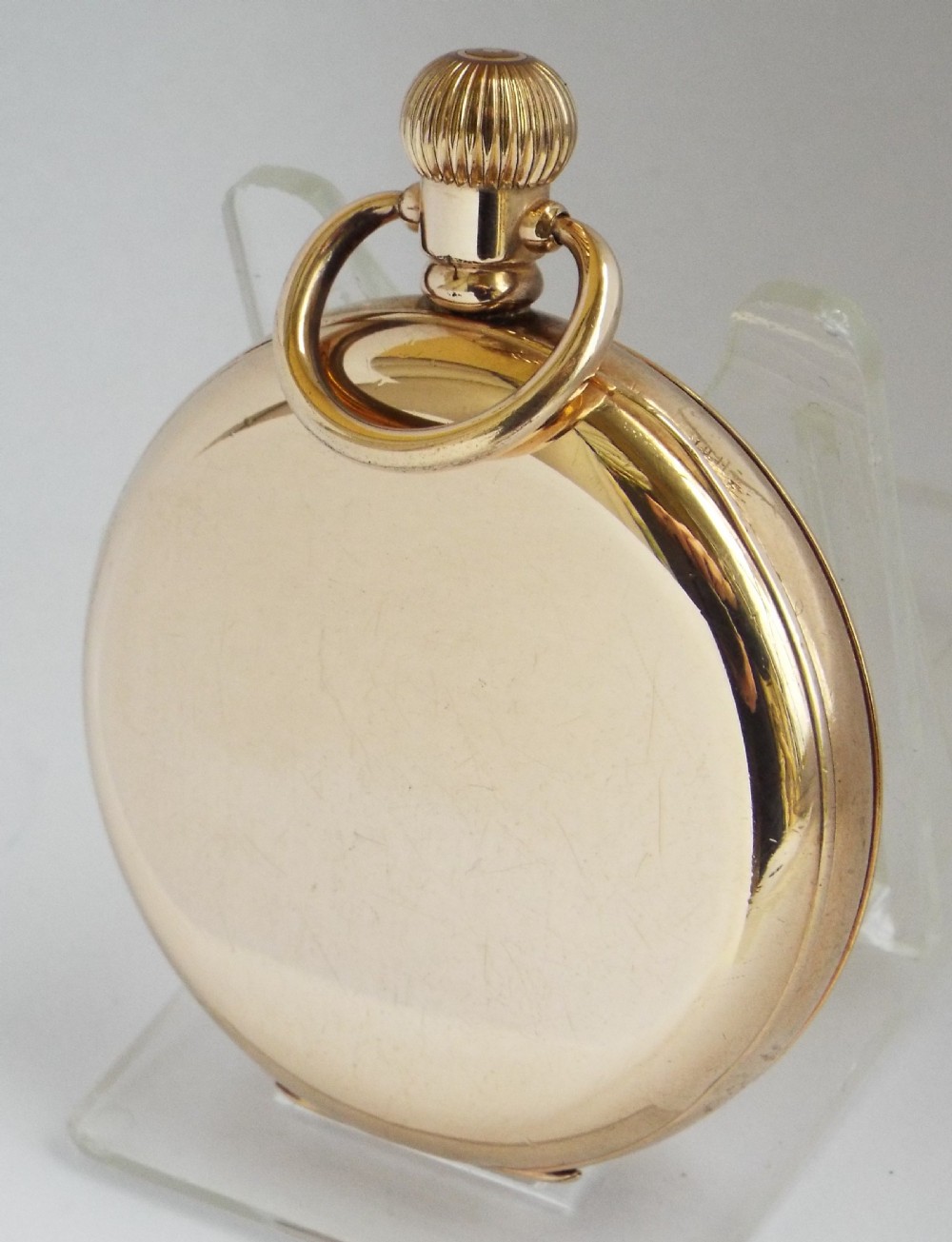 Antique 1920s Elgin full hunter pocket watch.   View III