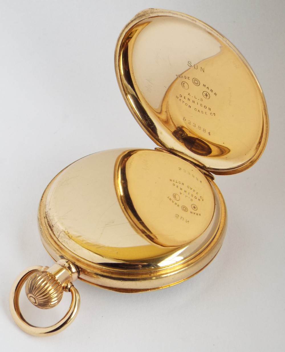 Antique 1908 Waltham pocket watch. View III