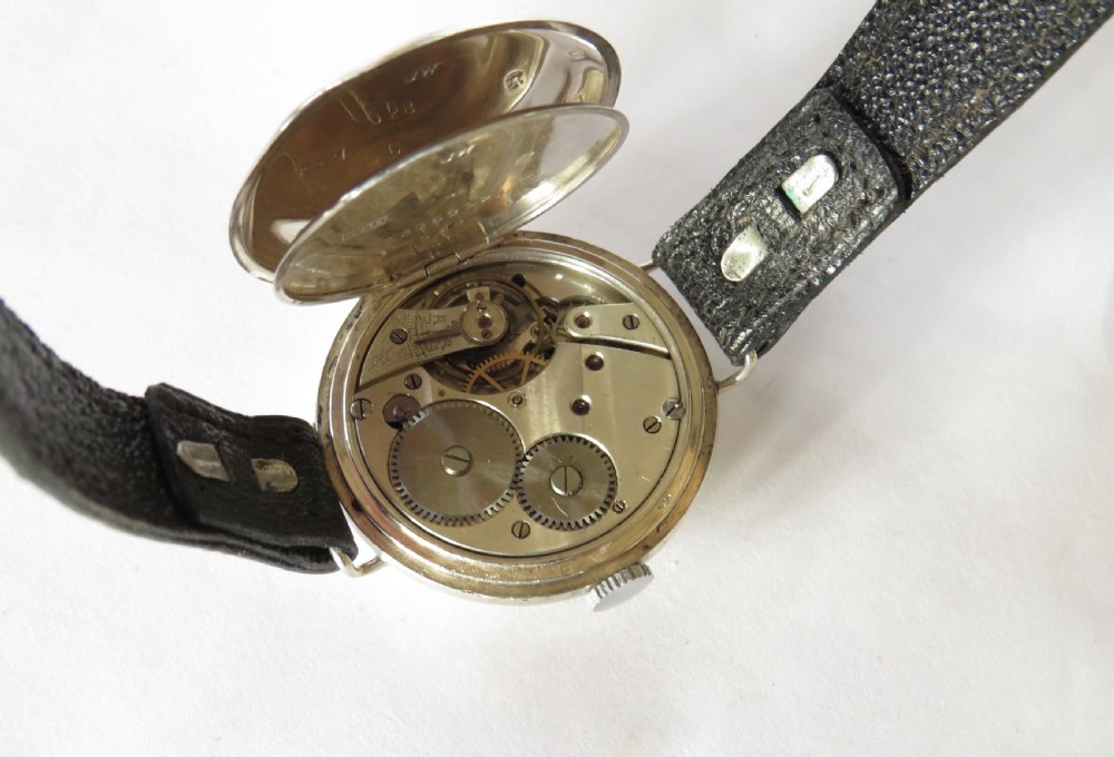 Gents antique silver wristwatch, Morath, Liverpool View III
