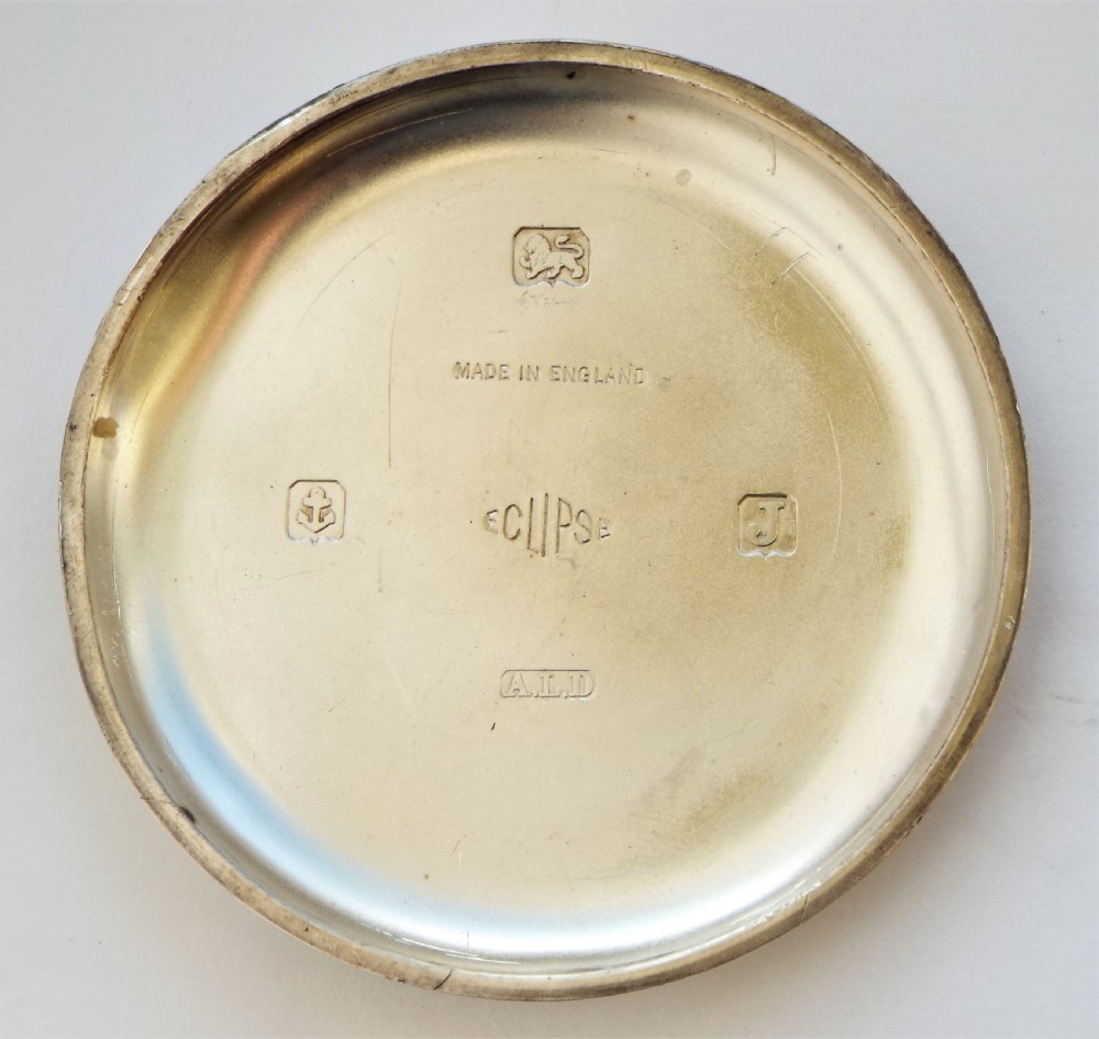 A vintage 1930s silver Cyma pocket watch. View III