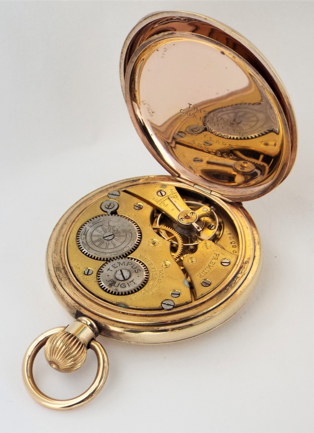 A 1930s Thomas Russell Premier full hunter pocket watch. View V