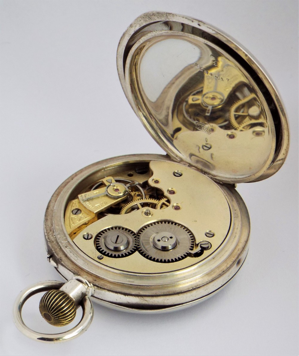 Antique Swiss silver pocket watch. View IV