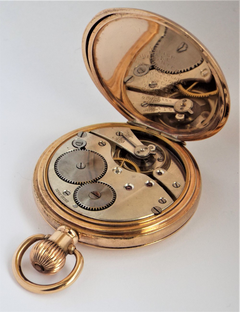 A 1920s Swiss full hunter pocket watch. View V