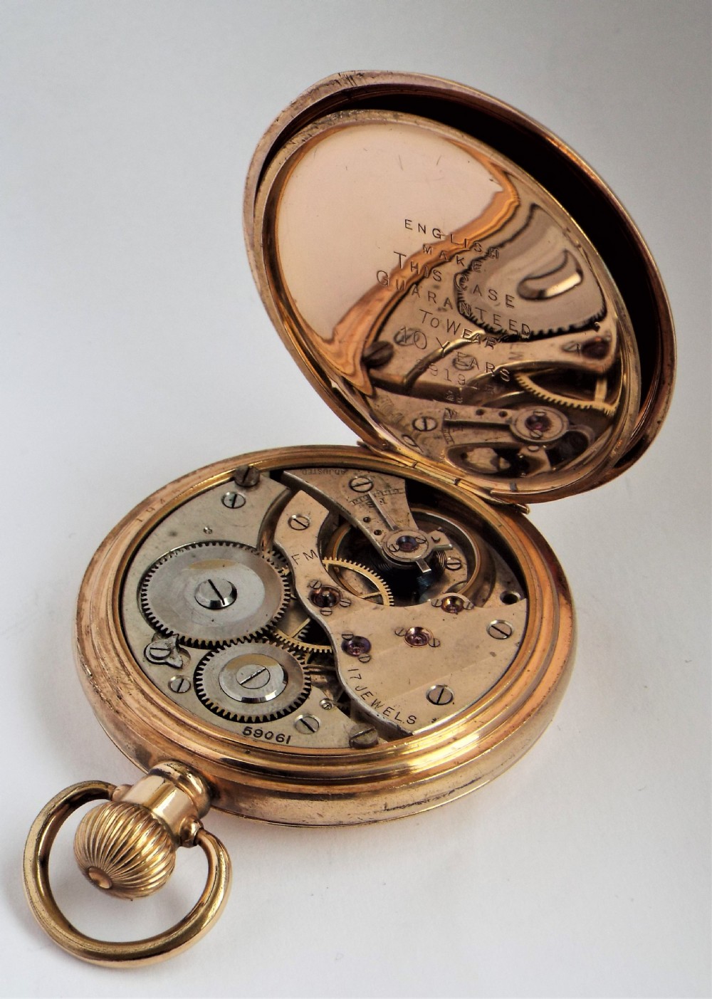 A 1930s Swiss full hunter pocket watch View III