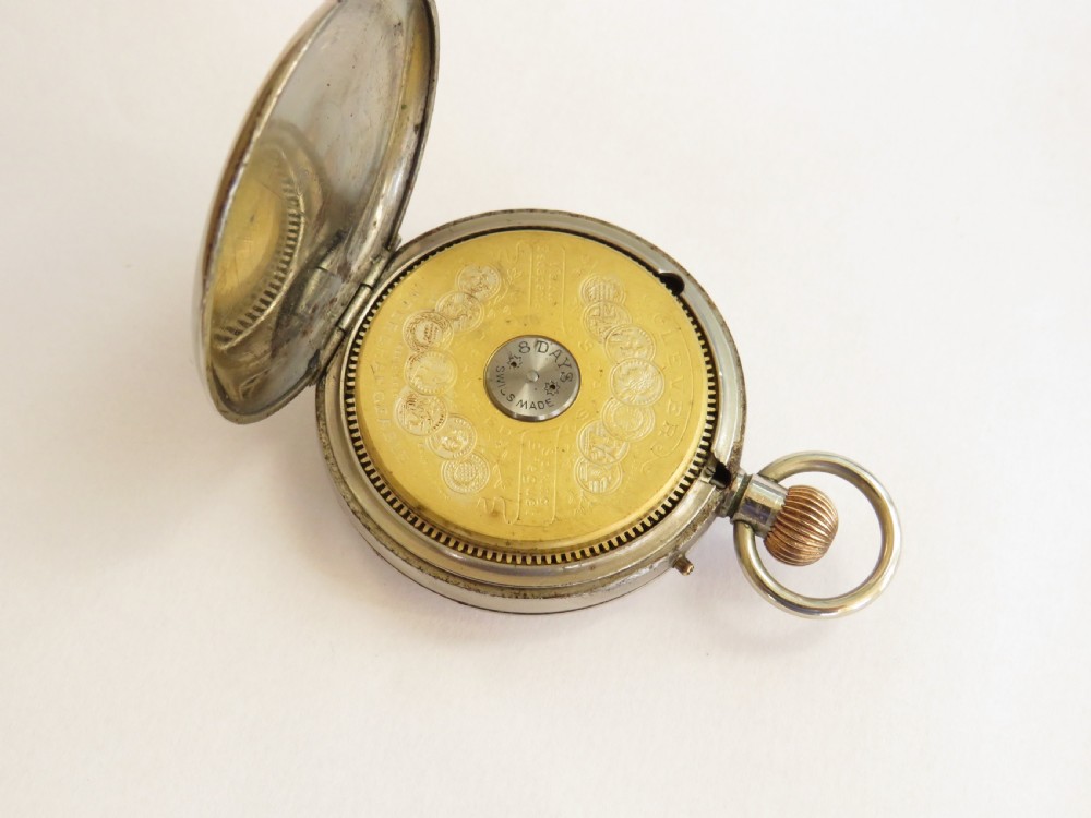Antique Hebdomas Patent pocket watch View II