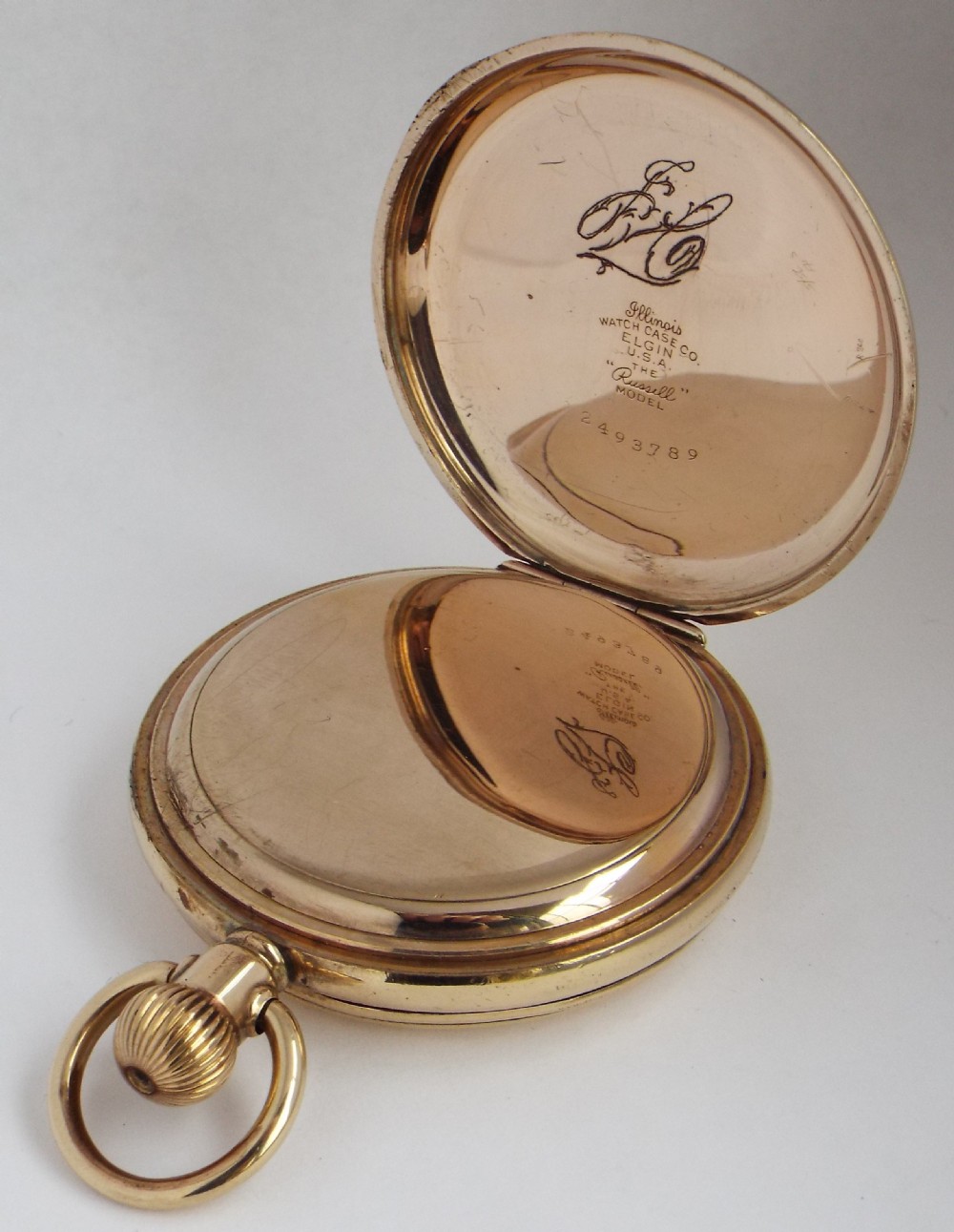A 1930s Thomas Russell full hunter pocket watch. View IV