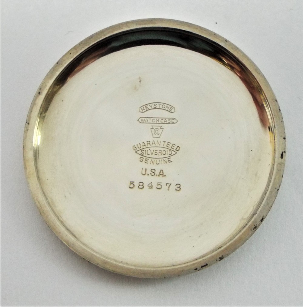 Antique Revue pocket watch & chain. View V