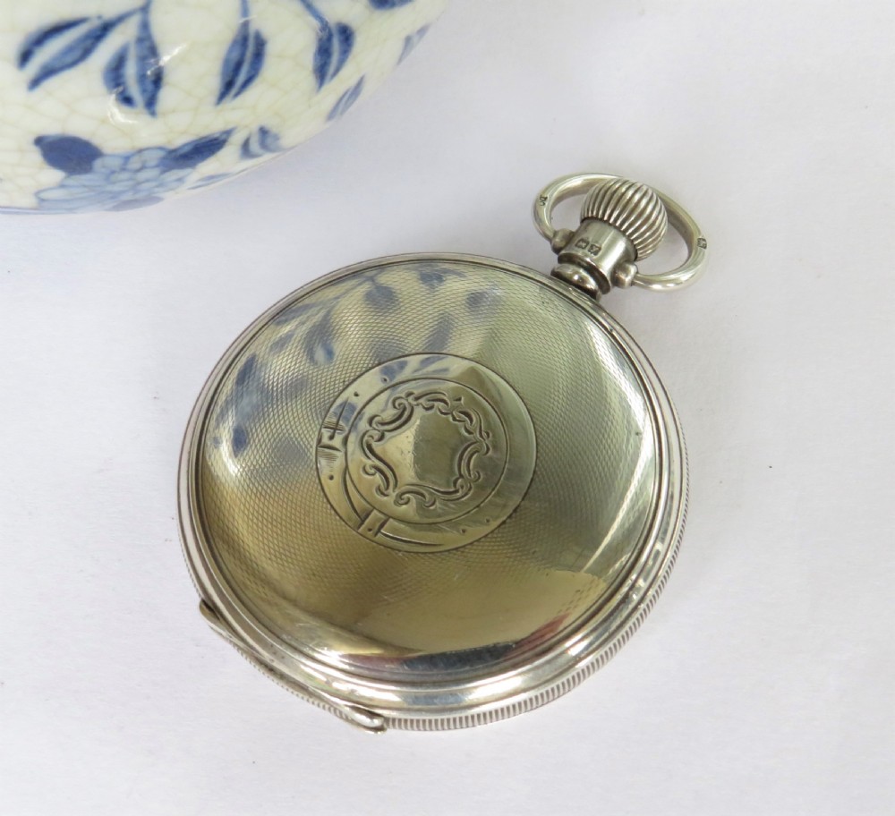 1922 silver Waltham full hunter pocket watch View V